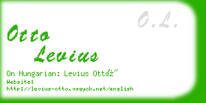 otto levius business card